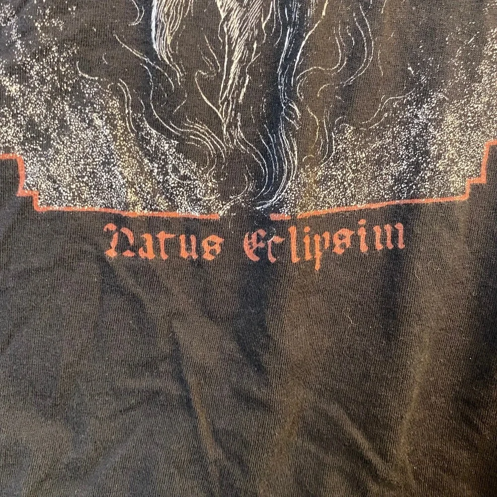 UADA Natus Eclipsim T Shirt Mens Small Black Metal Band Tee Double Sided